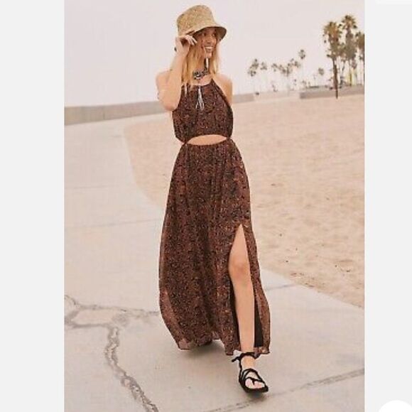 Free People Dresses & Skirts - Free People Holy Smokes Printed Maxi Dress